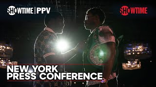 Errol Spence Jr vs Terence Crawford NYC Press Conference  July 29th on SHOWTIME PPV [upl. by Aldous]