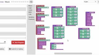 Blockly Games  Music  Level 9 [upl. by Illib]