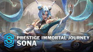 Prestige Immortal Journey Sona Skin Spotlight  League of Legends [upl. by Erline]