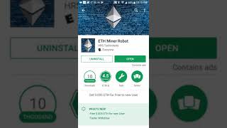 ETH Miner Robot Android App Review Can you really mine free Ethereum [upl. by Arndt]