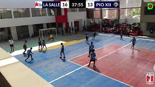 LA SALLE vs PIO XII varones Cat U14 LIGA DE AREQUIPA handballArequipa HSCA mododificil [upl. by Lehcem]