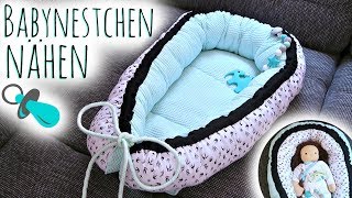 Nestchen für Babys nähen  Babynestchen selber machen  Anleitung amp Tipps [upl. by Labotsirc]