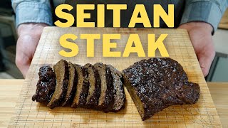 This vegan steak recipe is CRAZY versatile  How to make vegan steak  Seitan [upl. by Nomael]