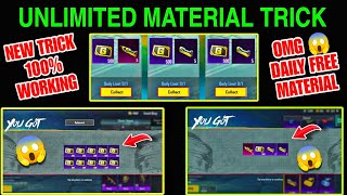 Get Free Unlimited Mini Material Trick in BGMI 🥳 Unlimited Gcard Trick 😍 Daily Free Material [upl. by Elleinod]