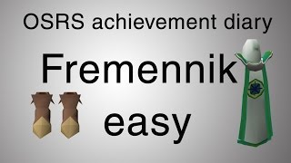 OSRS Fremennik easy diary guide [upl. by Lekcim]