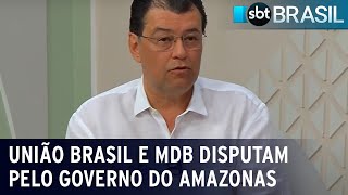 União Brasil e MDB disputam pelo Governo do Amazonas  SBT Brasil 151022 [upl. by Aniretake]