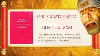 Shirdi Sai Satcharitra Chapter 31  English Audiobook [upl. by Inalaek985]