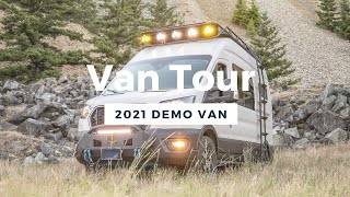 VAN TOUR  FullyLoaded 148quot AWD Ford Transit Conversion Van [upl. by Anaynek]