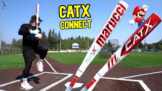 Hitting with the 2023 Marucci CatX Connect  BBCOR Baseball Bat Review [upl. by Asilanom956]