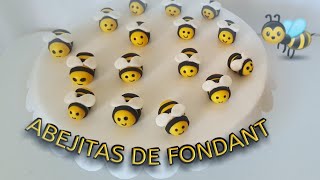 Como hacer Abejitas de fondant fácil [upl. by Lajes]