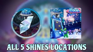 The Games ALL 5 SHINES LOCATIONS  RoBeats [upl. by Rozella]