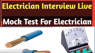 Live Electrical Interview For Electrician  Electrician Ke Liye Live Interview [upl. by Attelrac]