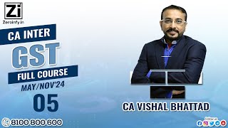 00 CA Inter GST  Introduction to GST  Regular Batch May 25  CA Vishal Bhattad [upl. by Auhsoj]