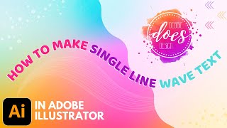 Creating Wave Text in Adobe Illustrator [upl. by Onaicul]