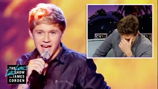 Niall Horan Watches One Directions First XFactor Performance [upl. by Atsirt]