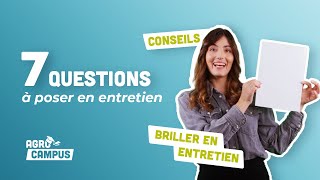 Entretien dembauche  les QUESTIONS à poser absolument  Agrocampus  Agromousquetaires [upl. by Scopp336]