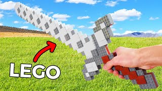 I Built LEGO MINECRAFT Weapons [upl. by Ytsur]