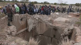 Protesters Demand Return of Illegal Miners in South Africa [upl. by Strohl322]