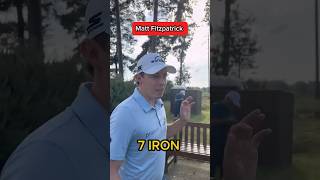 One Club One Hole with Matt Fitzpatrick golf oneclubchallenge pga masters golfer trending [upl. by Aelaza]