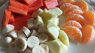 Asmr Peeling And Cutting Fruits Healthy fruits [upl. by Huckaby]