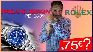 Pagani Design PD 1639 une Rolex à 75€ [upl. by Einohtna]