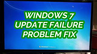 Windows 7 Update Failure  Failure Configuration  Reverting Changes  Fix  without Data Loss [upl. by Ekaterina]