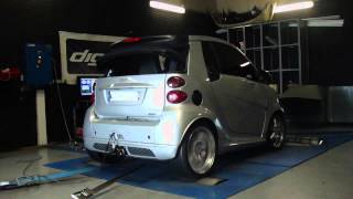 Smart Fortwo Brabus 98cv  112cv reprogrammation moteur dyno digiservices [upl. by Ahsiei398]