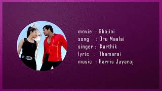 Oru Maalai Song  Ghajini  Suriya Asin  Harris Jayaraj AR Murugadoss [upl. by Odlaner828]