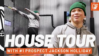 House Tour with 1 Prospect Jackson Holliday  Baltimore Orioles [upl. by Yesoj]