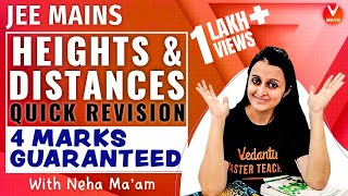 4 Marks Guaranteed in JEE Mains Maths  Heights amp Distances IIT JEE Quick Revision  JEE Mains 2023 [upl. by Fromma666]