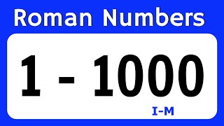 Roman Number 1 to 1000  Roman Numeral 1 to 1000  Roman Ginti 1 se 1000 tak [upl. by Eward21]