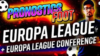 Pronostic Barcelone Naples Porto Lazio OM Qarabag Analyse 16 matchs Ligue Europa et Conference [upl. by Eeb]