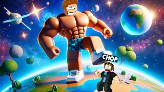 ROBLOX CHOP AND FROSTY COMPETE IN KICKBOXING SIMULATOR [upl. by Bussy]