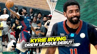 Kyrie Irving Drops TRIPLE DOUBLE In Drew League Debut Goes CRAZY [upl. by Jary]