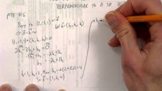 FIND NONCOLLINEAR VECTORS PERPENDICULAR TO A 3D VECTOR [upl. by Livingstone970]