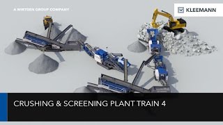 KLEEMANN Crushing amp Screening Plant Train  Brecher und Siebanlagenzug Animation 4 [upl. by Acilejna]