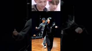 bts reaction JIMINS WHO Dance Practice Behind the scenes njimin jiminmuse jiminwho btsshorts [upl. by Drarig]