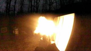 Desert Eagle Low Light Muzzle Flash Videos Burning Ring of Fire [upl. by Nisotawulo716]