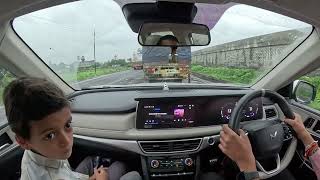 90s Bollywood Dance Jukebox In 🔥 Rainy Highway Drive with 🔥 Mahindra XUV700 AX7 L AT [upl. by Arratahs628]