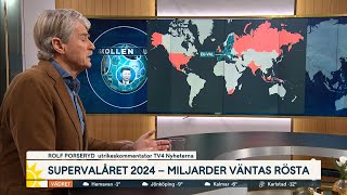 2024 – året då halva jordens befolkning går till val  Nyhetsmorgon  TV4 amp TV4 Play [upl. by Abramo]