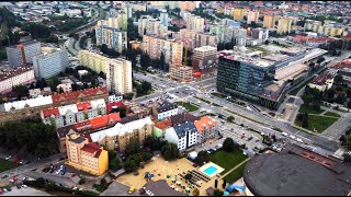 Aerial Views of Kosice Slovakia [upl. by Morentz]