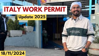 Italy Work Permit update 2025  Decreto Flussi 2025  181124 [upl. by Durr]