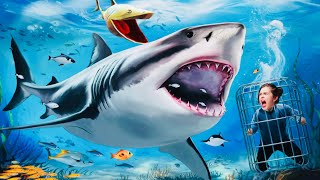 NEW BASKING SHARK UNLOCK GAMEPLAY hungrysharkworld [upl. by Nwahs]