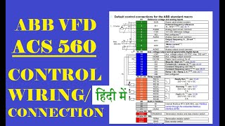 ACS 560 CONTROL CARD WIRING  HINDI VIDEO [upl. by Sualkin]