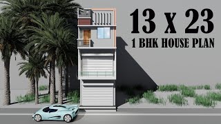 13 by 23 shop plan13x23 market design1323 shop and house plan13 by 23 dukan ka naksha [upl. by Tegdirb736]