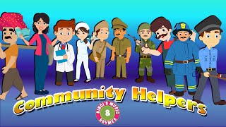 Community Helper Series  Nursery Rhymes for kids  Bindis Music amp Rhymes [upl. by Orr810]