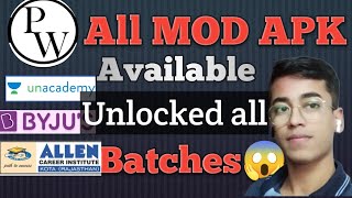 All institutes mod apk unlocked 😱pw mod apk viral youtubeshorts trending [upl. by Yllier]