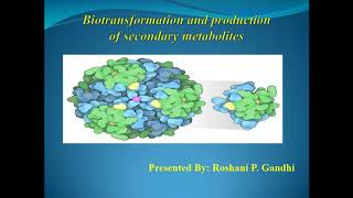 Biotransformation and production of secondary metabolite [upl. by Yvette]