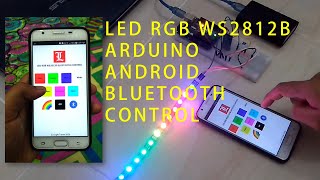 Control LED RGB WS2812B using Bluetooth and Android Application [upl. by Supple]