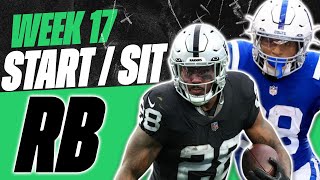 2023 Fantasy Football  MUST Start or Sit Week 17 Running Backs  Every Match Up [upl. by Marina]